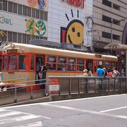 松山のシンボル電車
