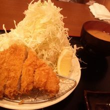 キャベツは大盛りです