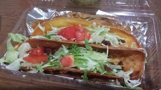 皮パリパリのタコス！！