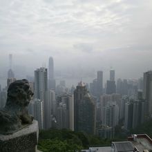 この日は霞んでいました。