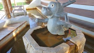 火山と共生する温泉街