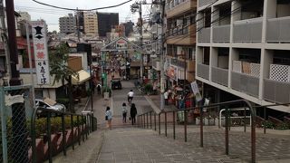 谷中銀座を見下ろす