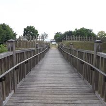 金鑵城遺跡広場で撮影