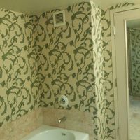 お風呂　壁紙がかわいい