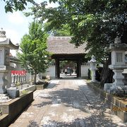 浄心寺の山門は茅葺屋根で、なんとも素朴な美しさを漂わせています。