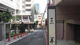 新坂の一本西側（四ツ谷寄り）の狭い通りにある坂です