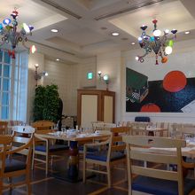 店内の席の様子