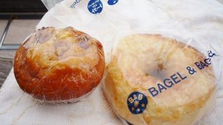 ベーグルだけでなくマフィンも美味しい