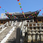 仏国寺の有名な階段