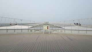 展望デッキは広い