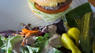 ハンバーガーが最高に美味しい