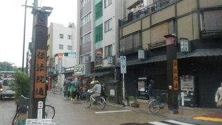 江戸の町並みを模した通り