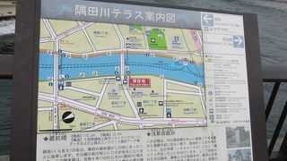 隅田川両河岸に整備された遊歩道