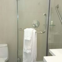 清潔そのもの。固定式シャワーなことだけが大変残念。