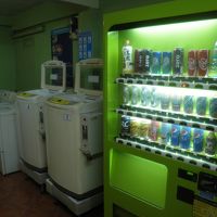 洗濯機と自動販売機