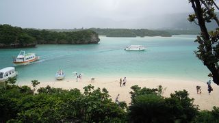 美しい海を一望