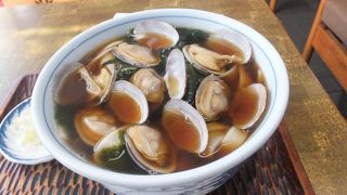 「あさりきしめん」いただきました