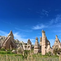 カヤホテルから徒歩30分ほどでギョレメパノラマの真ん中へ。