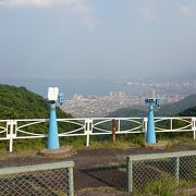 展望台から琵琶湖南部と大津市街を一望