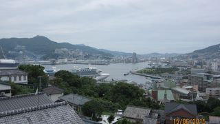 スカイロード最上階からの長崎市内は絶景です。