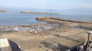 砂蒸しが延々とでてます