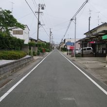 旧東海道、白須賀宿の街並