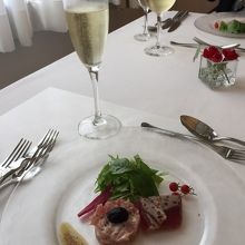 前菜 マグロ2種