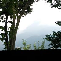 二階の部屋からの眺め