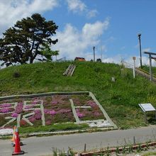 東日本大震災の津波に呑まれた日和山も２０１５年には復興途中。