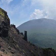 浅間山がモクモクしてます