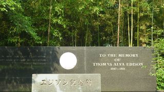 ここの竹が発明に役立ちました