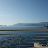 部屋にはアドリア海に面したテラスが。