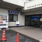 入口に実物のメニューが展示