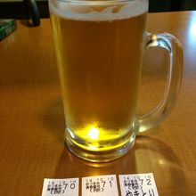 ビールと食券