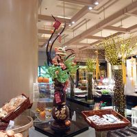 朝食会場も春節の飾りがありました