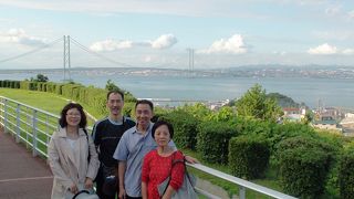 淡路島側より本州を望む