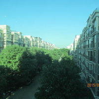 北京の斯博瑞飯店の裏は住宅地