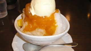 とても上品なかき氷