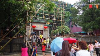 バラ広場と隣接、混雑してます