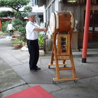 お迎えの太鼓