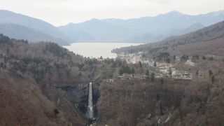 展望台からは「中禅寺湖」「華厳の滝」「男体山」等が一望