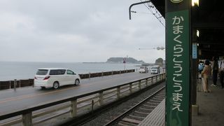 江ノ電で最も有名な場所