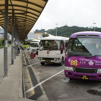 フェリーターミナルから地下道を抜けてバスプールへ