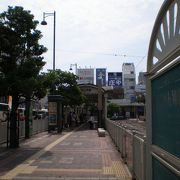 路面電車の駅です