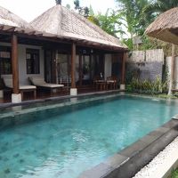 ちょっと深いけど、きれいなプール。