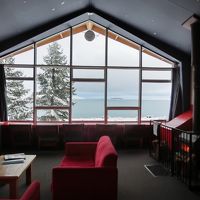 室内から見た外の雪景色