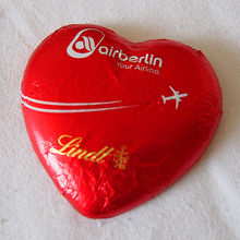 最後に配ってたチョコレート。美味しかったです。