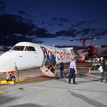 プロペラ機は怖かったです。音も大きく振動も激しかった。