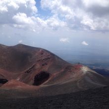 エトナ山の山頂