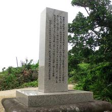 有川中将以下将兵自決の壕、石碑の裏面。